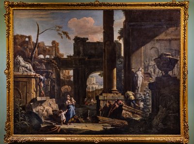 遺跡と人物による視点 作： Marco & Sebastiano (1659 1734) Ricci