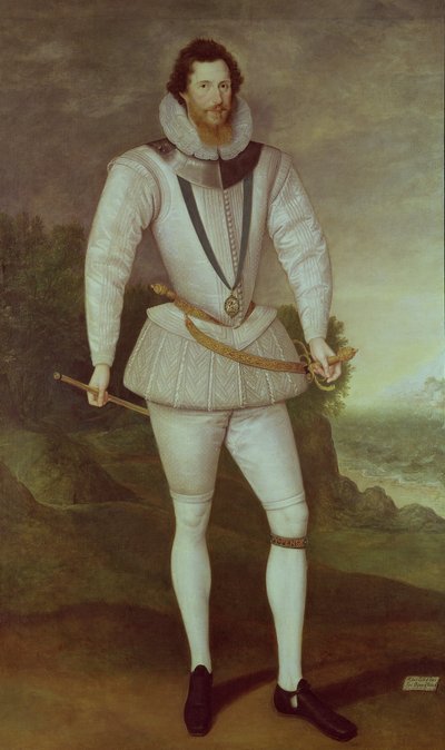 ロバート・デブルー、エセックス第二伯爵、c。 1596 作： Marcus Garret Gheeraerts the Younger