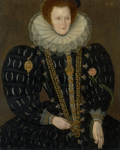 レディ・エリザベス・ナイトレイと呼ばれる女性 作： Marcus Gheeraerts the Younger