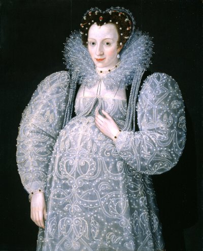 未知の女性の肖像 作： Marcus Garret Gheeraerts the Younger