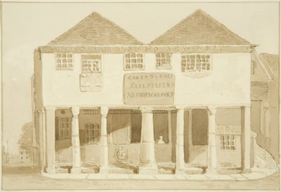 The Old Corn Market on the Quay（鉛筆・水彩・紙 作： Marcus H. Homes
