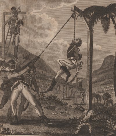 ハイチ革命。 1791年8月21日の夜の奴隷の反乱、1805年。 作： Marcus Rainsford