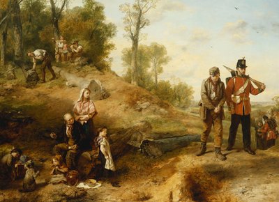 働くこととシャーキング-「すべての人が義務を果たすことをイングランドは期待する」、1864年 作： Marcus Stone