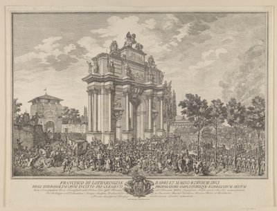 1739年フィレンツェの入り口でのフランツ・シュテファンの名誉のスポーツ 作： Marcus Tuscher