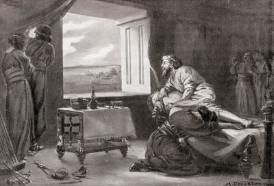 アッシリアの日食（ハッチンソン著『諸国民の歴史』（1915年刊）より 作： マーガレット（後）ドヴァストン