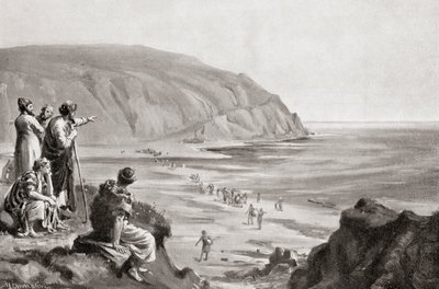 紀元前1500年頃、地中海東岸へのフェニキア人の到着（Hutchinson