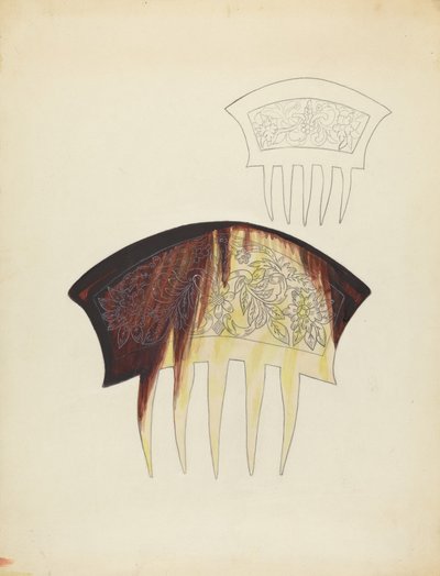 1940年頃の櫛。 作： Margaret Concha