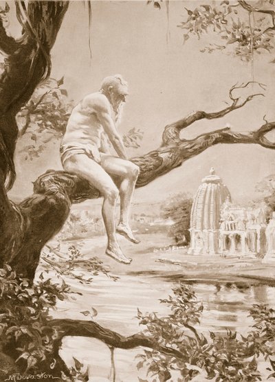長く繁栄した治世の終わり、1910年頃の「ハチンソン国史」の挿絵（リトグラフ）。 作： マーガレット・ドヴァストン
