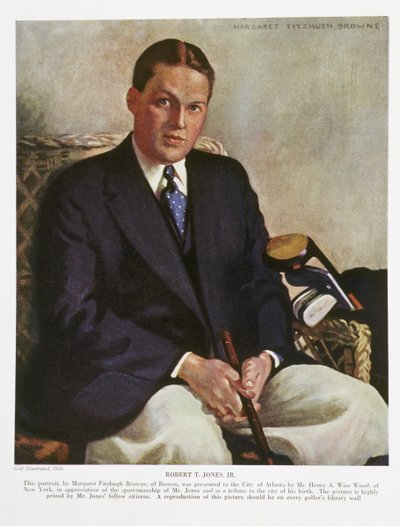 ボビー・ジョーンズの肖像（1930年 作： Margaret Fitzhugh Browne