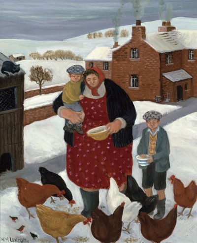 冬の裏庭 作： Margaret Loxton