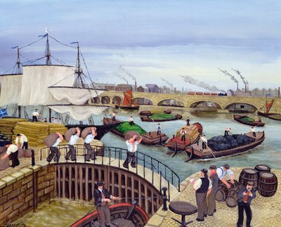 ライムハウス・ベイスン、リージェンツ運河 作： Margaret Loxton