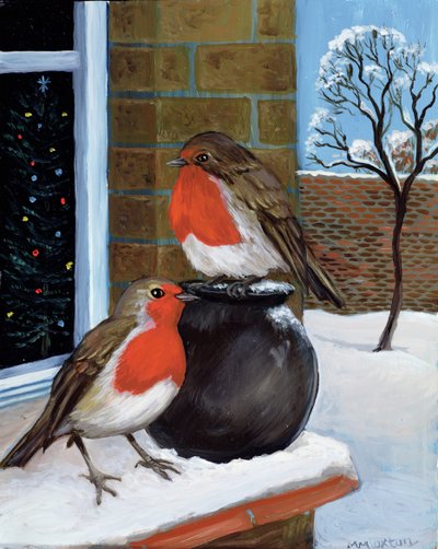 雪の中のロビン 作： Margaret Loxton