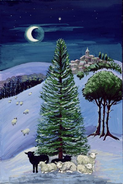 冬景色の羊 作： Margaret Loxton