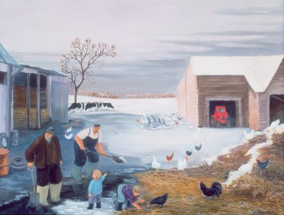 牧場の雪 作： Margaret Loxton