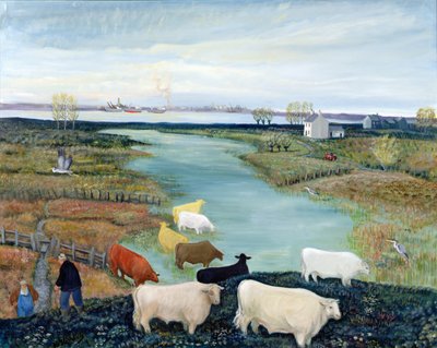 ウィンドミル・クリーク（油彩・キャンバス） 作： Margaret Loxton