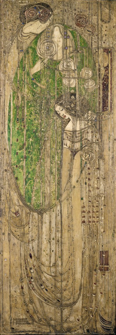柳の森を歩く者よ」。 作： Margaret MacDonald Mackintosh