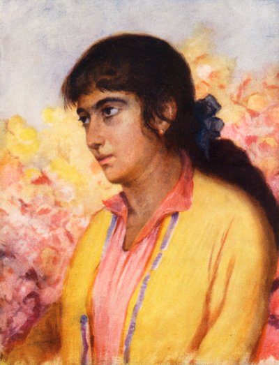 アルメニアの少女（カラーリトグラフ） 作： Margaret Thomas