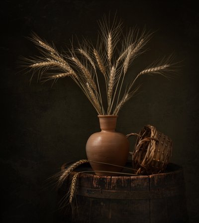 「小麦の収穫」静物画 作： Margareth Perfoncio