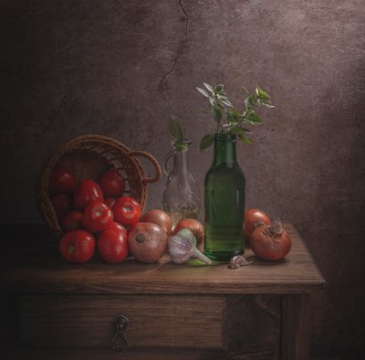 素朴なキッチン食材 作： Margareth Perfoncio