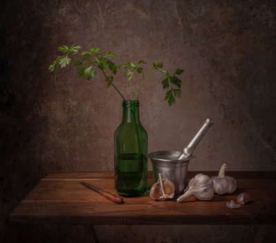 素朴なキッチン食材 作： Margareth Perfoncio