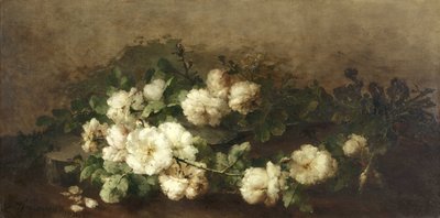 ギターとバラのある静物 作： Margaretha Roosenboom