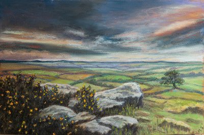 Dartmoor.S。Devon、2020（パステル） 作： Margo Starkey