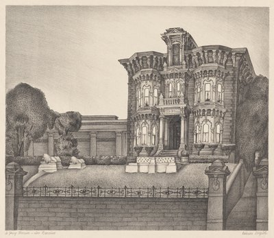 サンフランシスコ、ヤング・マンションのM.H. 作： Marguerite Redman Dorgeloh