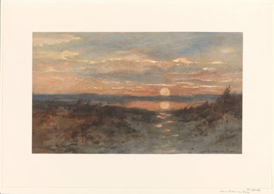 夕日のある風景 作： Maria Bilders van Bosse