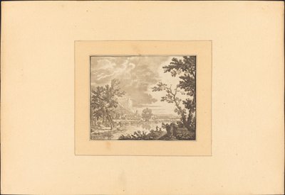川と町のある風景 作： Maria Catharina Prestel after Jan van Huysum