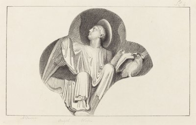 ウェルズ大聖堂の天使 作： Maria Denman after John Flaxman