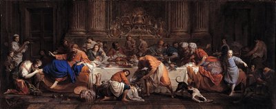 サイモンザファリサイの家でのごちそう、1748年頃 作： Maria Felice Tibaldi Subleyras