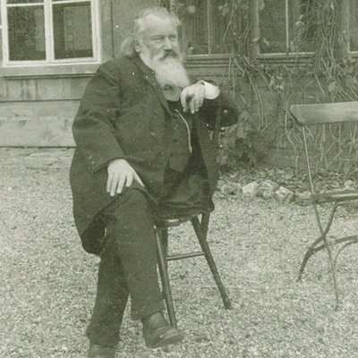 作曲家ヨハネス・ブラームスの肖像 1833-1897, 1894 作： Maria Fellinger