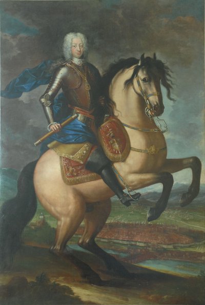 カルロエマヌエーレIIIの乗馬の肖像画 作： Maria Giovanna Clementi