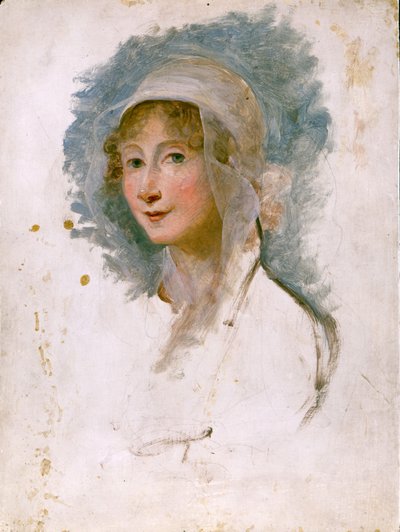 アレッサンドロ・マンゾーニの母、ジュリア・ベッカリア・マンゾーニ（1762 - 1841）の肖像。マリア・コスウェイ（1760～1838）の絵画。ミラノのブレラ図書館 作： Maria Hadfield Cosway