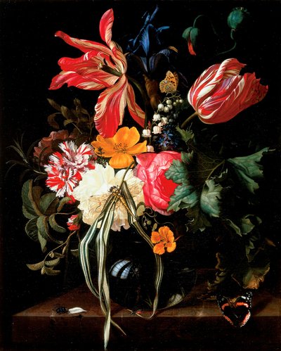 花の静物 作： Maria van Oosterwijck