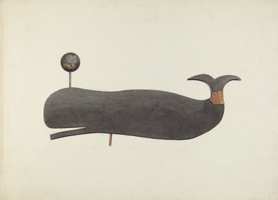 クジラの風見鶏、1938年頃。 作： Marian Page