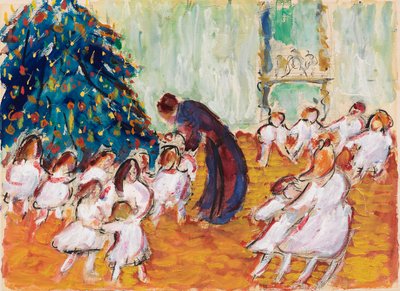 クリスマスツリー、1911年。 作： Marianne von Werefkin