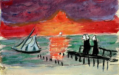 バルト海、1910年代 作： Marianne von Werefkin