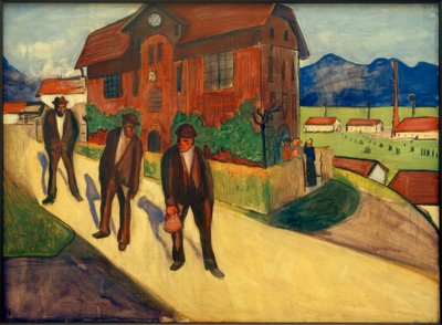 M. v。ウェレフキン、閉店時間-絵画、1909 作： Marianne von Werefkin