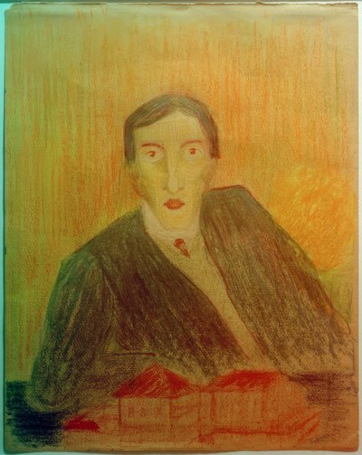 建築モデルの肖像画 作： Marianne von Werefkin
