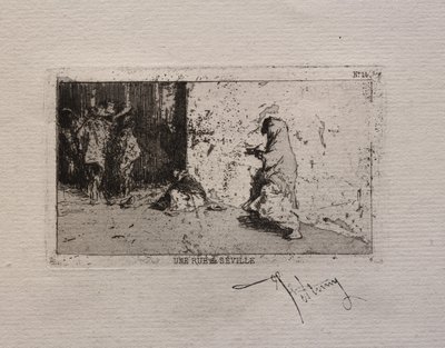セビリアの通り 作： Mariano Fortuny y Marsal