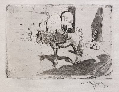 モロッコの馬 作： Mariano Fortuny y Marsal