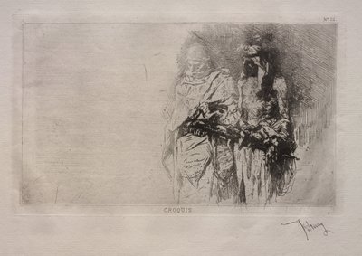 スケッチ。 作： Mariano José María Bernardo Fortuny y Carbó