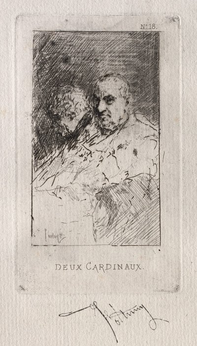 枢機卿。 作： Mariano José María Bernardo Fortuny y Carbó