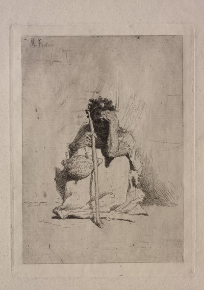 シーガー乞食。 作： Mariano José María Bernardo Fortuny y Carbó
