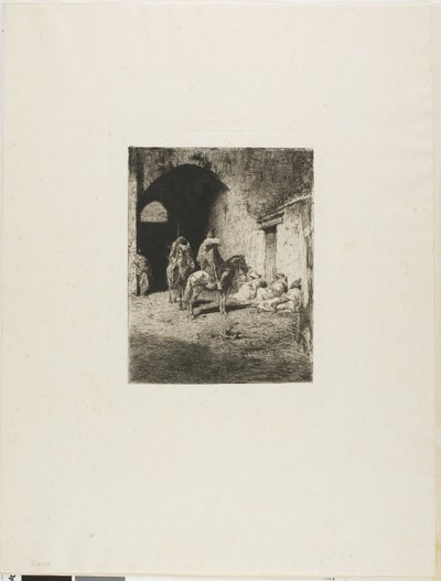 テトゥアンのカスバの警備員 作： Mariano Fortuny y Marsal