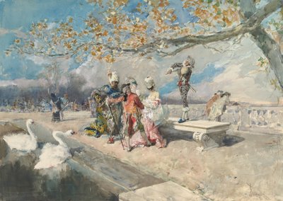 マスカレード、19世紀半ば 作： Mariano José María Bernardo Fortuny y Carbó