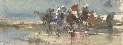 ムーアズ オン ホースバック、カリフォルニア州。 1854-74。 作： Mariano José María Bernardo Fortuny y Carbó