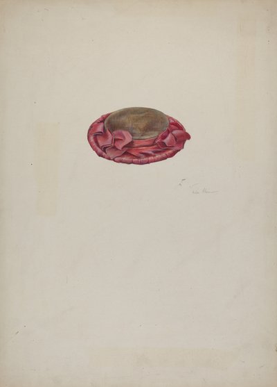 人形の帽子、c。 1939年。 作： Marie Alain