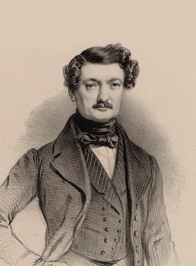 作曲家シャルル＝フランソワ・プランタデの肖像 1787-1870, 1850. 作： Marie Alexandre Menut Alophe